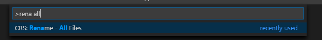 >rena alll 
CRS: Rename - All Files 
recently used 